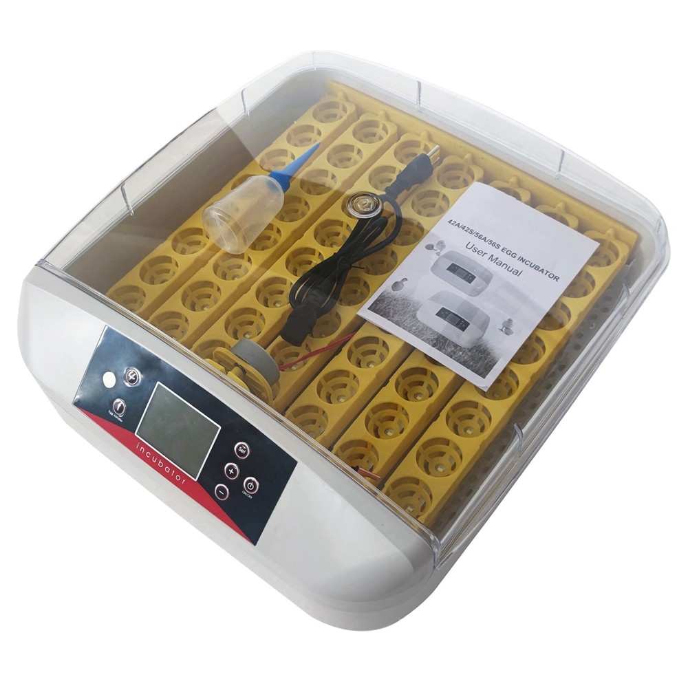 56 Eggs Incubator Hatcher Automatic Egg Turning with Smart PID Digital 110V