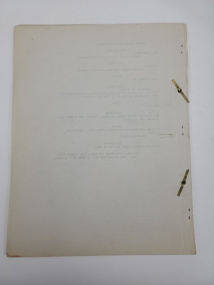 POTASH AND PERLMUTTER / 1914 Broadway Play Script, produced by A. H. Woods