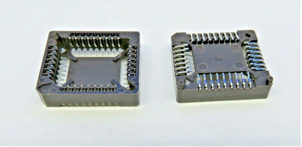 FCI PLCC-32P-T IC SOCKET 32-PIN PLCC THROUGH HOLE 5-PC LOT