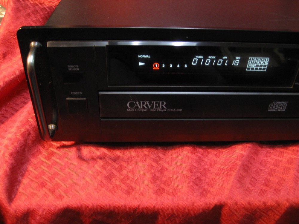 Carver SD/A350 Rack Mount CD Player Tested & Working w/ Remote Control