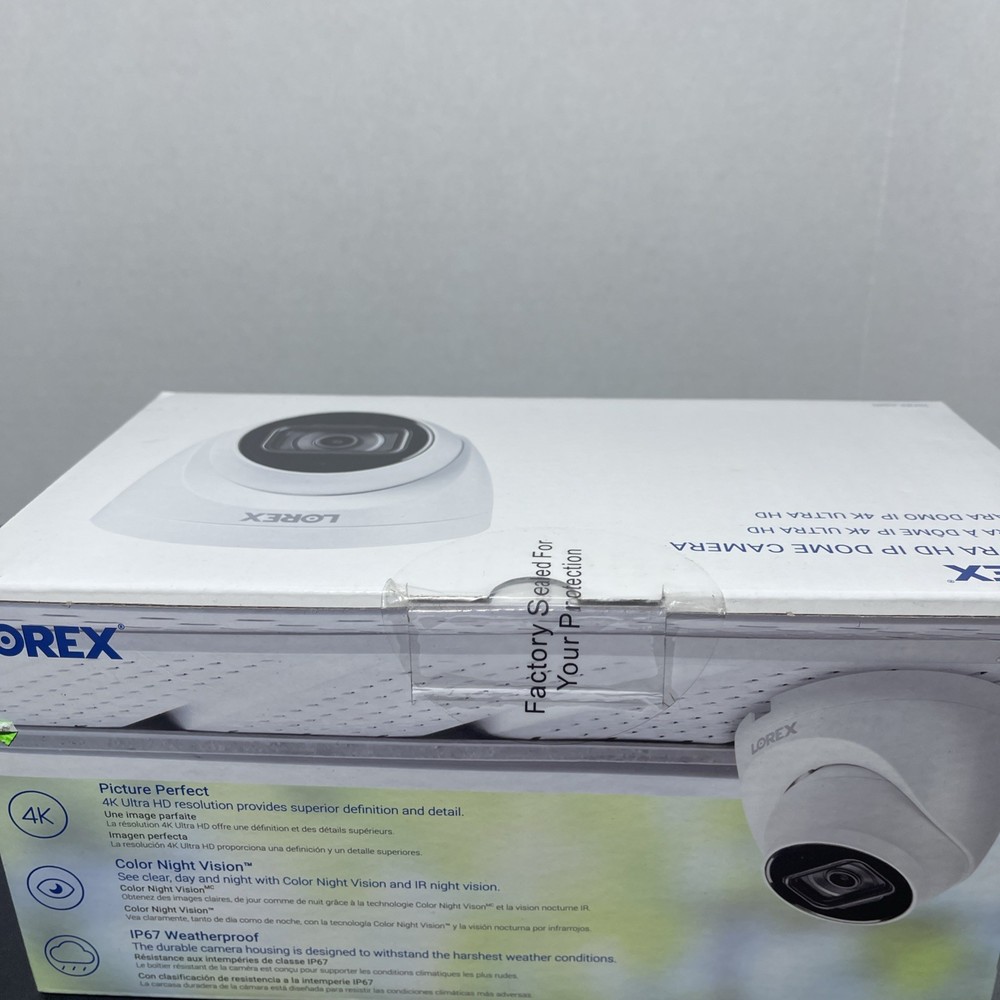 Lorex E841CD-E 4K Ultra HD Indoor/Outdoor Security Camera - White