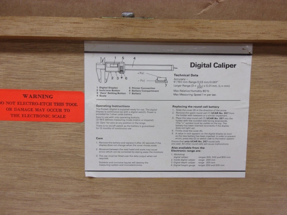 Fowler 54-100-040 40" Inside Outside Measuring Electronic Digital Caliper 0-40"