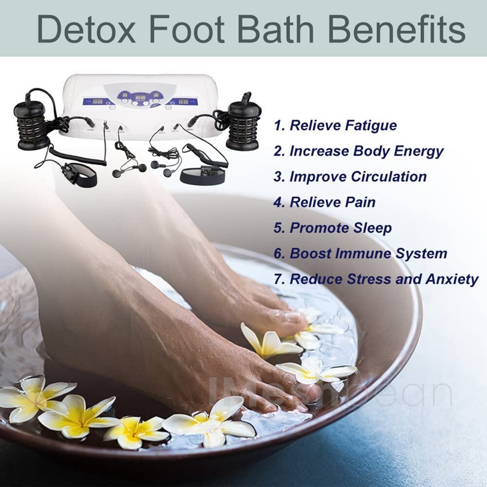New Dual Ionic Foot Detox Machine Foot Bath Chi SPA Array Health Care US