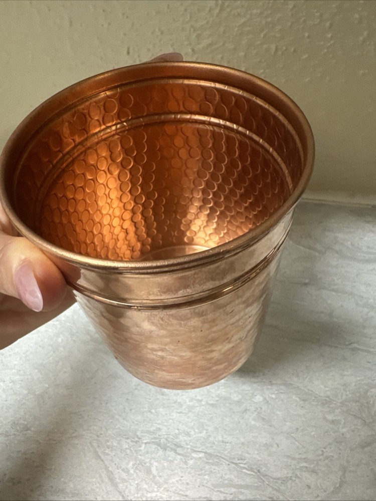 Williams Sonoma Hammered Copper Candle Sleeve