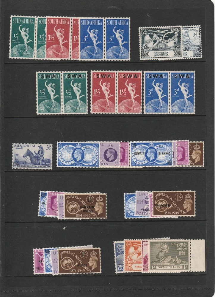 1949 UPU 310 VALUES COMPLETE MNH SUPERB