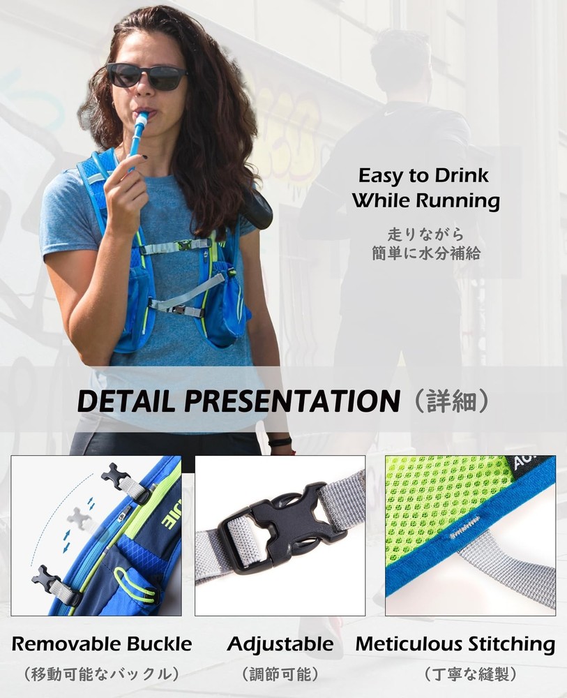 TRIWONDER Hydration Backpack 5.5L Hydration Pack Water Backpack Hydration Ves...