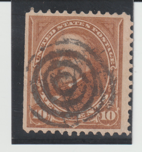 US #283 Used Target CXL  10c Webster