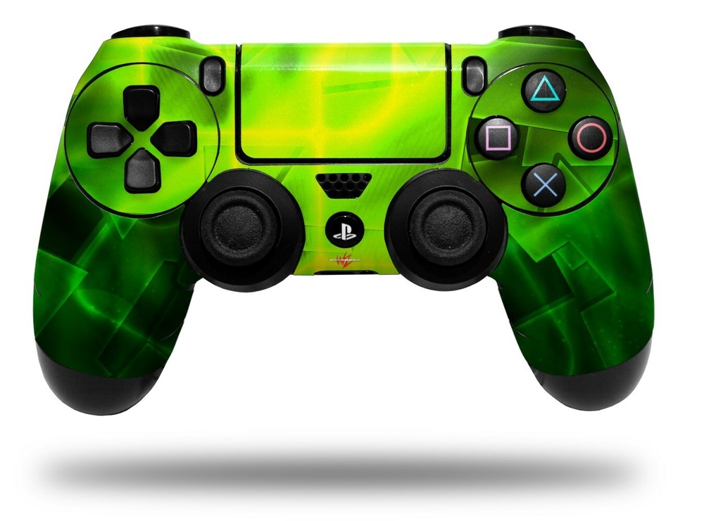 Skin for Sony PS4 Controller Cubic Shards Green