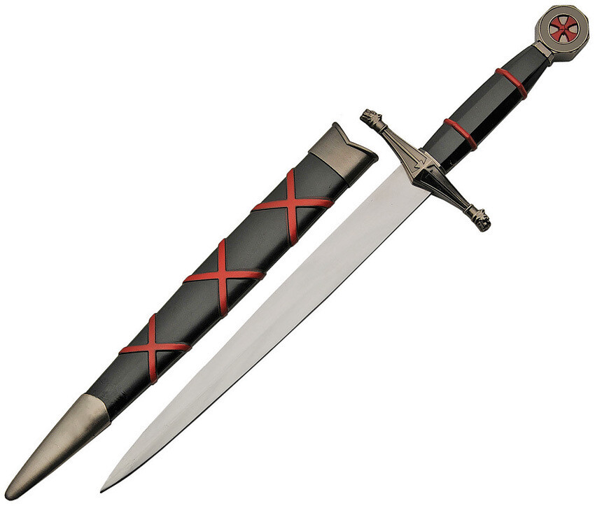 New China Made Knights Templar Dagger Red 211437