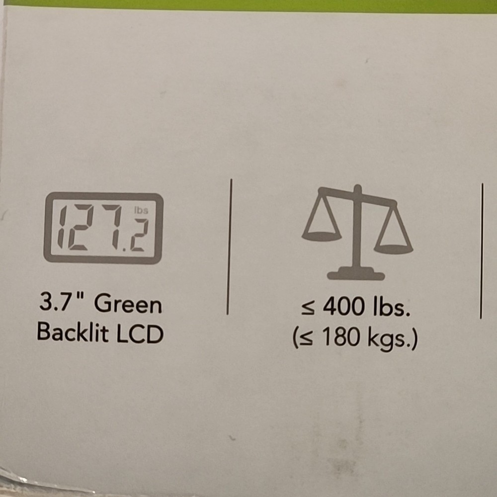 HoMedics SC-372 Digital Scale Progress Tracker 400lbs Digital SEALED