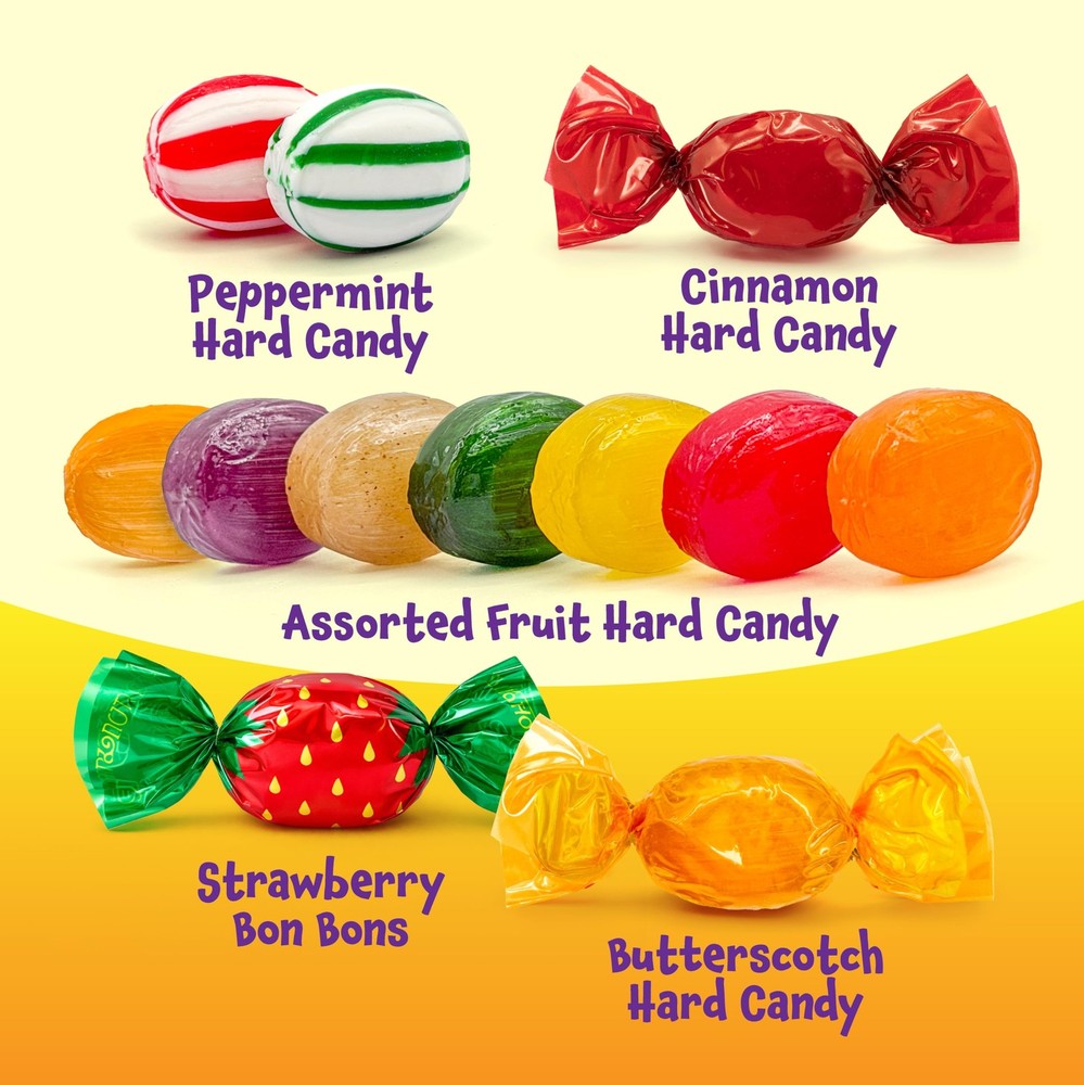 Old Fashioned Hard Candy Assortment - 2 Pound Bag - Hard Candy Individually W...