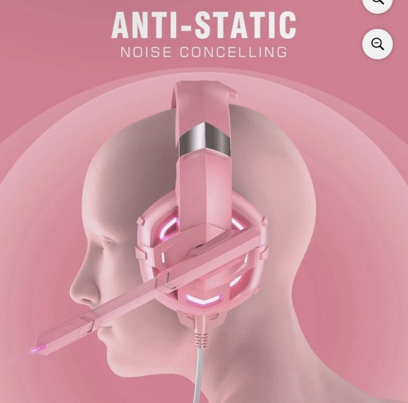 Runmus K2 Professional Gaming Headset for Multiple Platforms - Pink