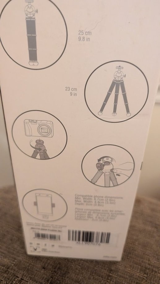 PodZilla Medium Kit, Flexible Tripod with GripTight 360 Phone Mount yellow