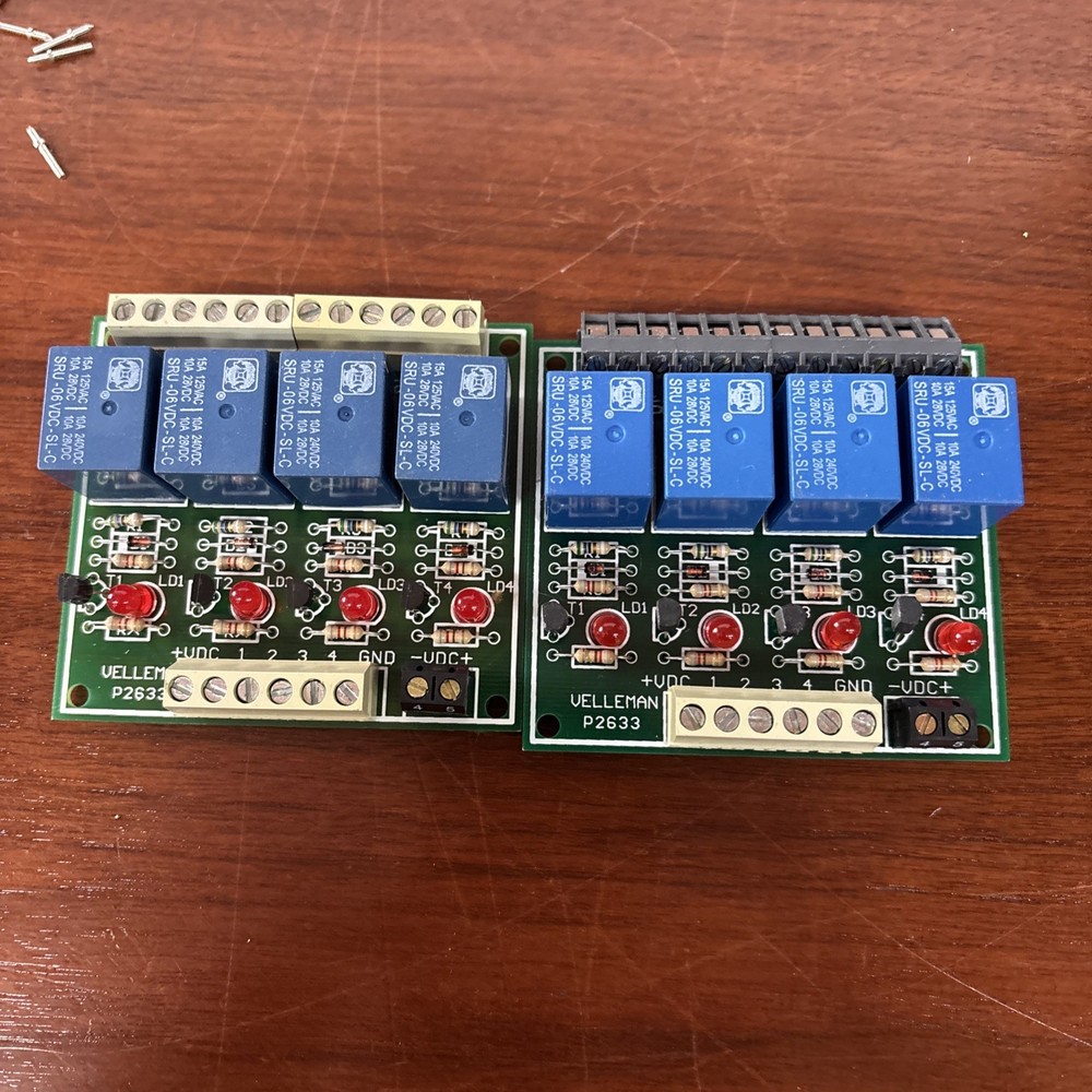 Velleman Kit Quad Relay Cards K2633***Untested