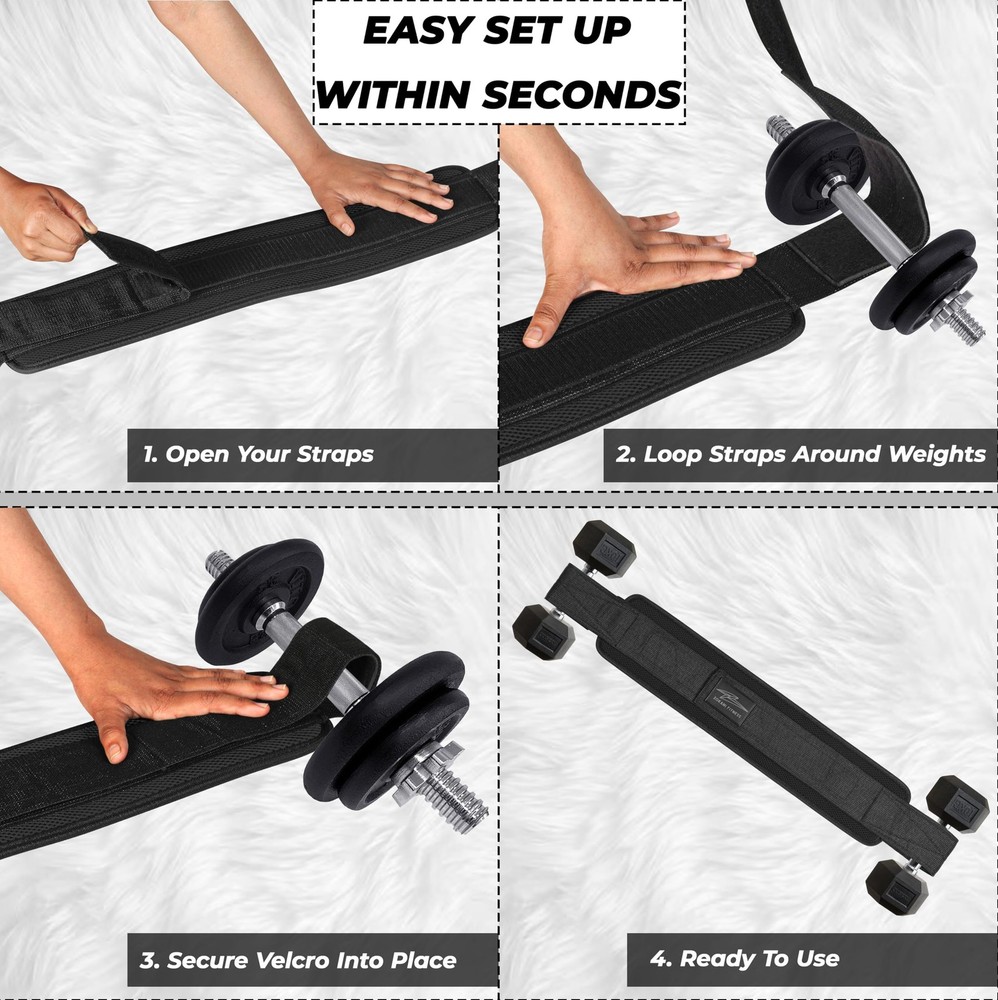 Hip Thrust Belt - Heavy duty, Comfortable, Adjustable Glute Trainer with Anti...