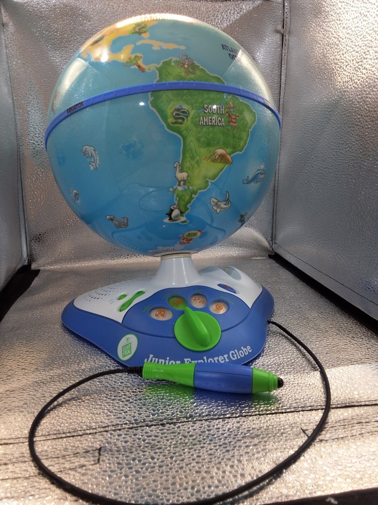 Leap Frog Junior Explorer World Globe Learning Toy Works! Used