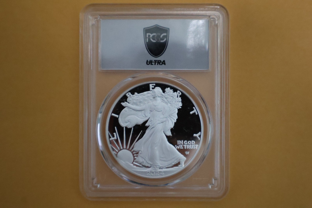 2024-W proof AMERICAN SILVER EAGLE PCGS PR70 DCAM ULTRA