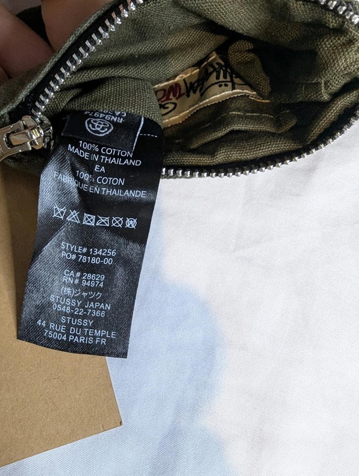 Stüssy Canvas Coin Pouch Wallet Olive Green Basic Stock Logo Embroidered NWT