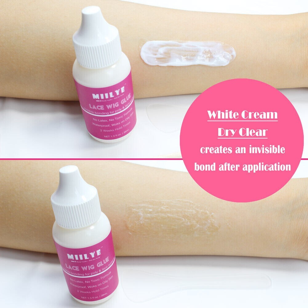 2 Pack Wig Glue Front Lace Wig Waterproof Lace Front Glue Bold Hold Waterproof