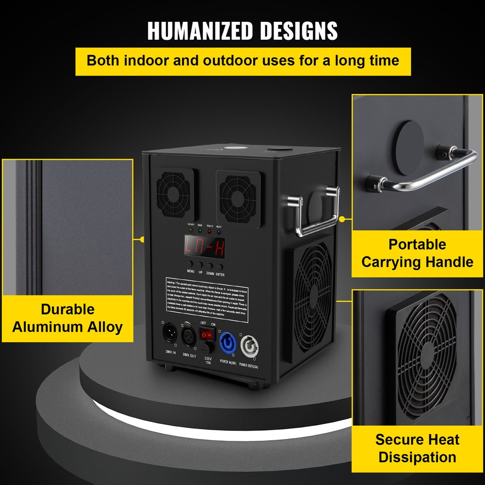 700W Cold Spark Firework Machine DMX DJ Party Wedding Stage Effect With Case