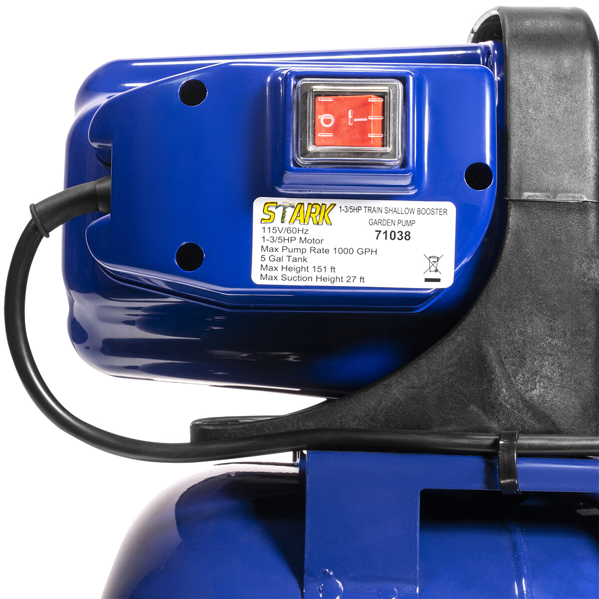 XtremepowerUS 1.6HP Booster Water Jet Pump Shallow 1" Well System Pressurized