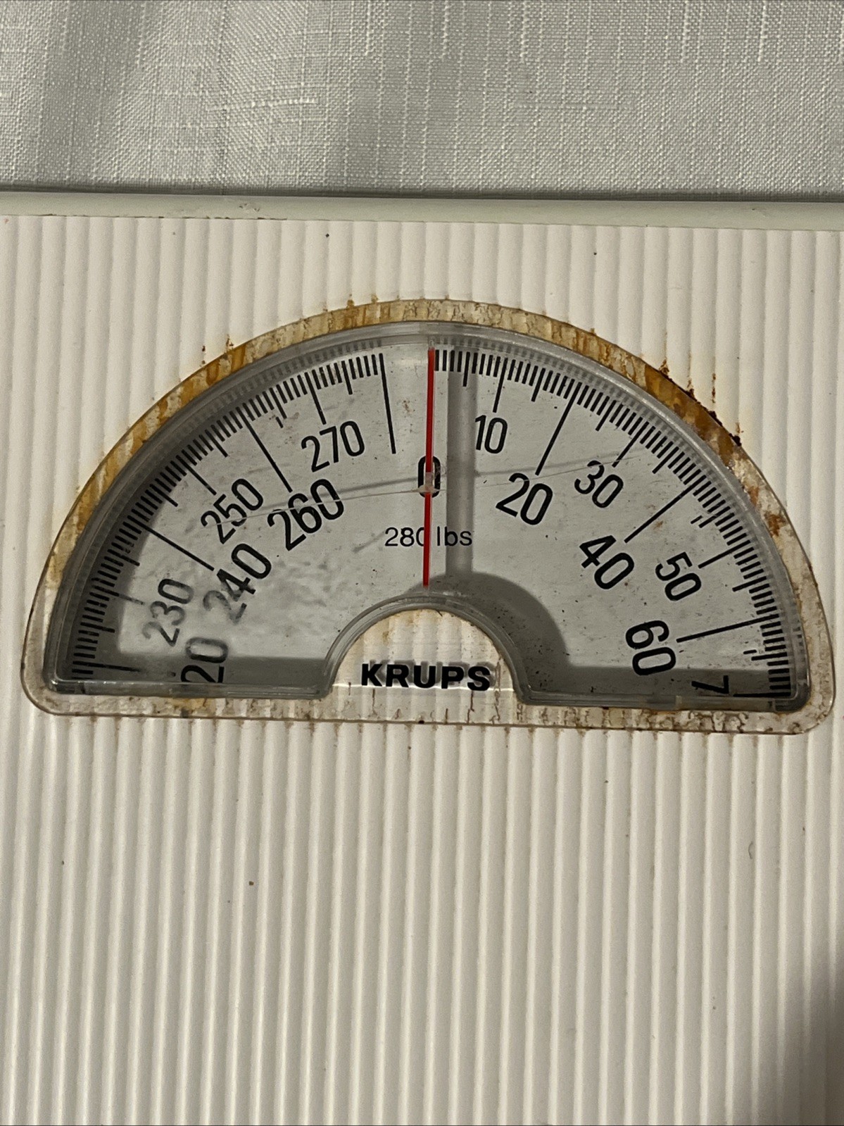 Vintage KRUPS 280 lb Scale White Made In Ireland