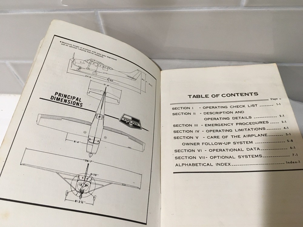 1964 Cessna 210 Centurion Owners Manual