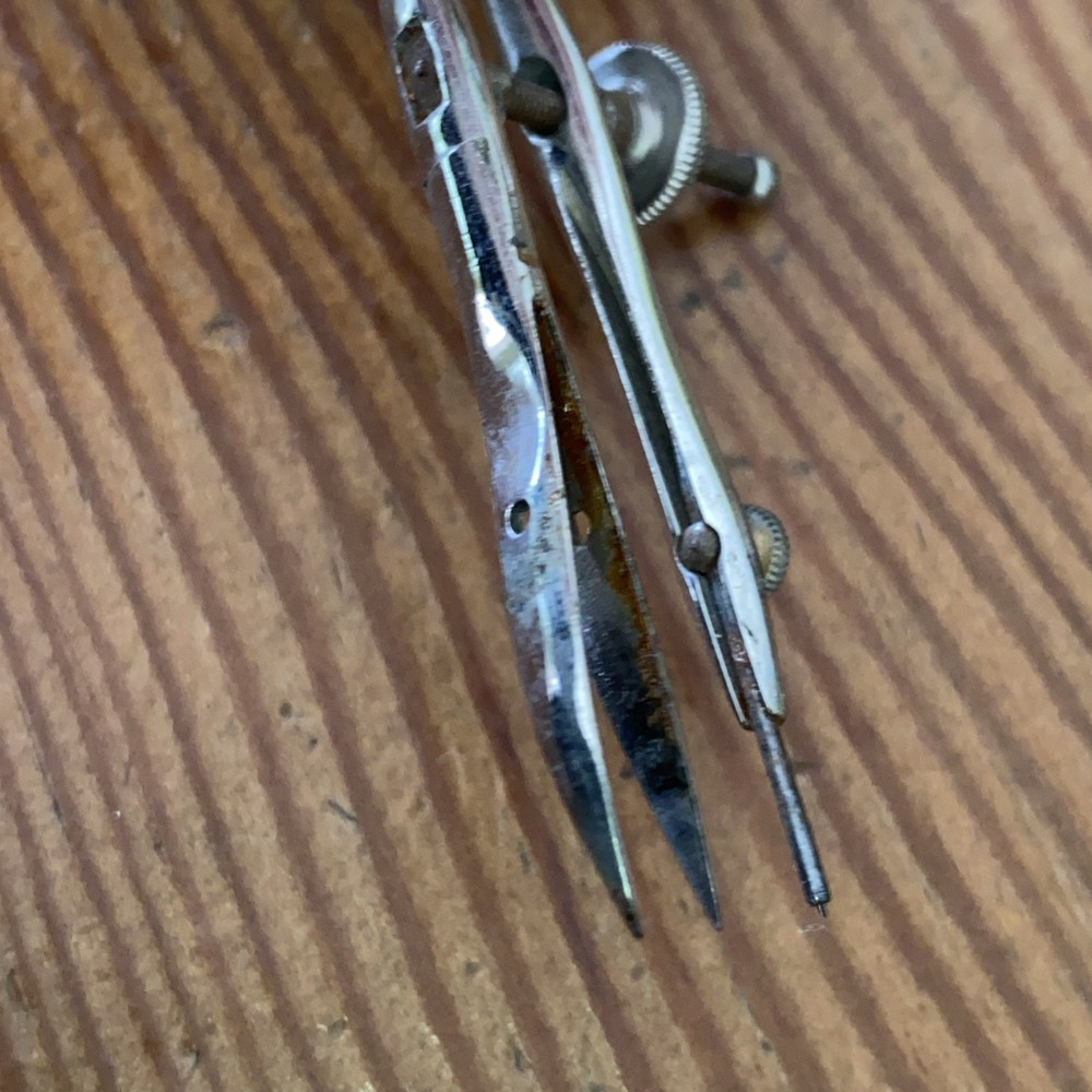 VINTAGE DRAWING COMPASSES 3 ITEMS THORNTON