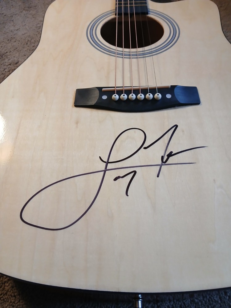 Larry Fleet autographed Acoustic Guitar