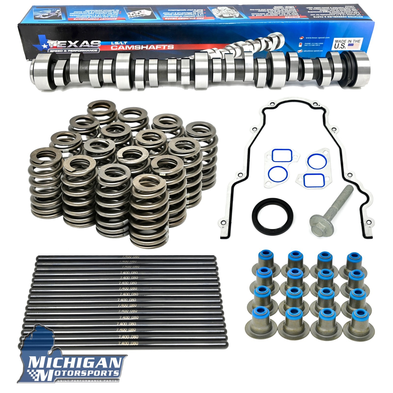 Texas Speed TSP Stage 3 Low Lift Truck Camshaft LS Cam Kit 4.8 5.3 6.0 6.2 LM7