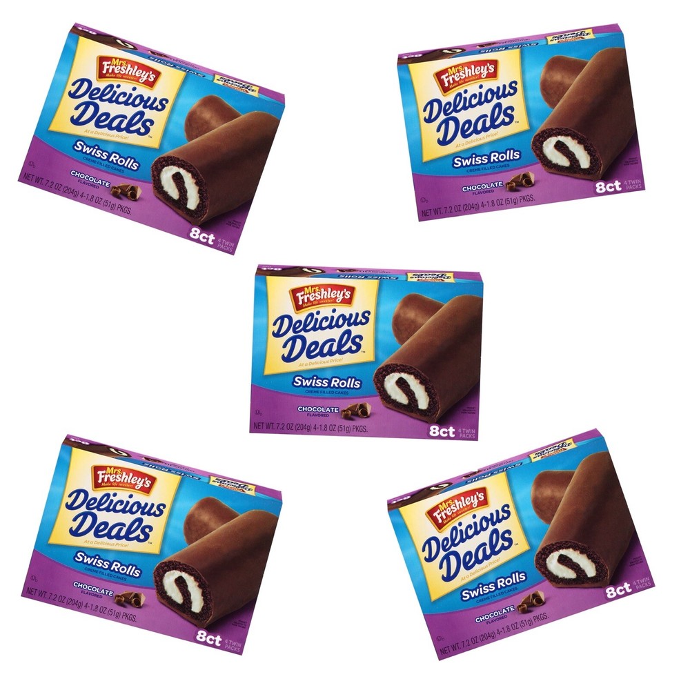 Mrs. Freshley's Swiss Rolls | 40 Count