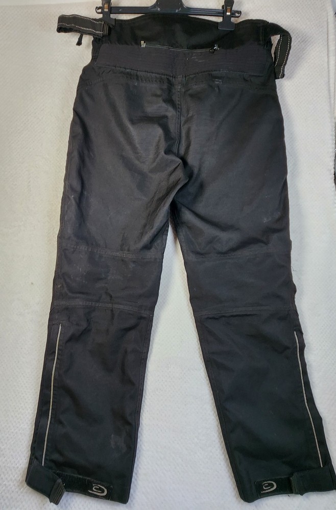 Crane Lined Textile Motorcycle Trousers Black - Size medium