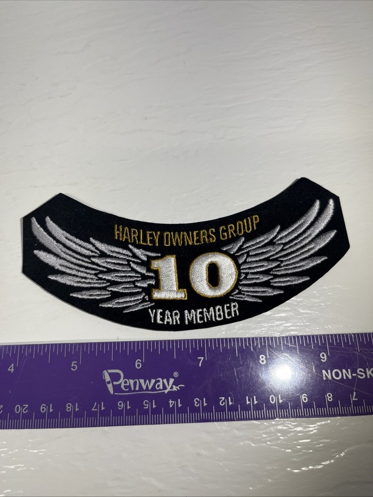 Harley Davidson Owners Group 10 years member exclusive jacket patch 2023 version