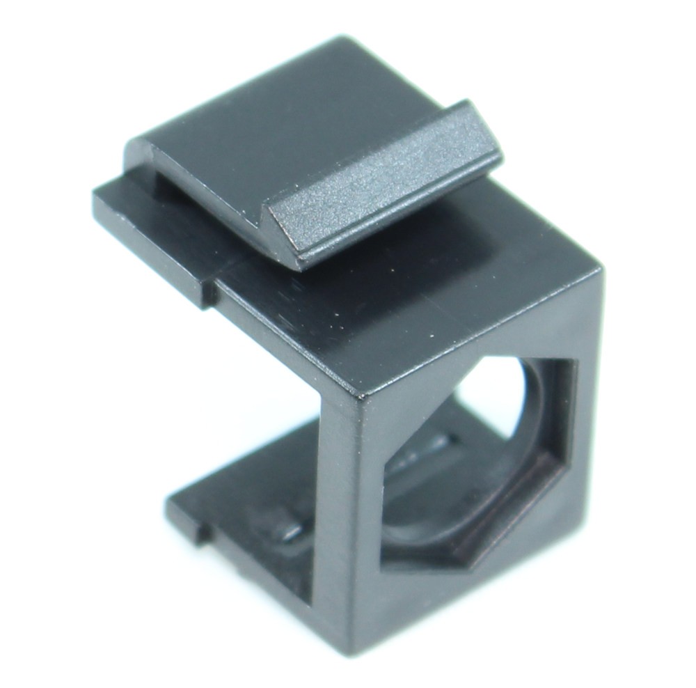 Wallplate: Keystone Jack - Hexagon Hole Insert Black EACH