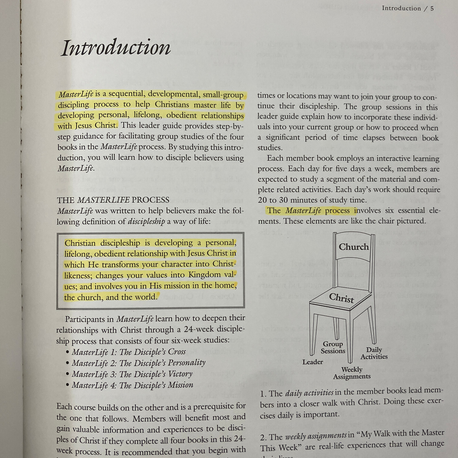 MasterLife Leader Kit 1997 LifeWay Books & VHS Tapes Six Week Small Group Course
