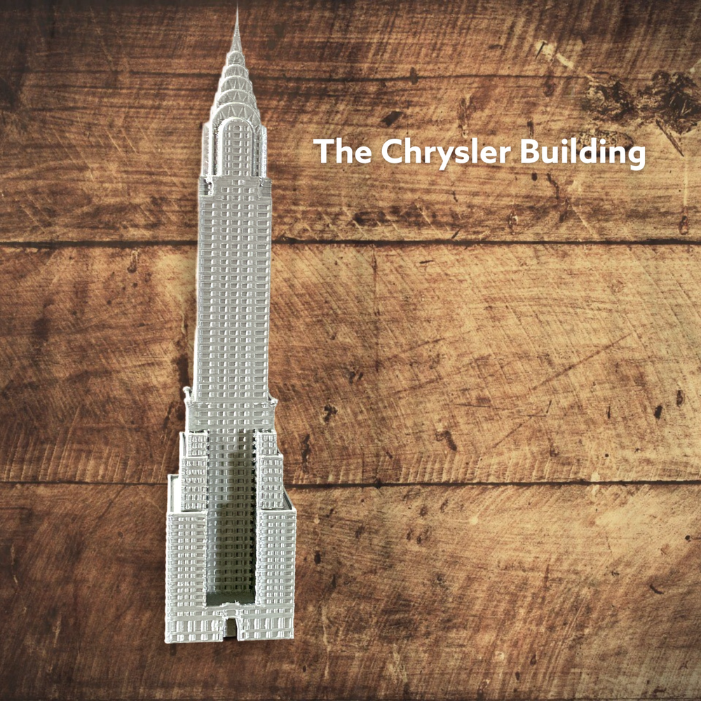 Chrysler Building Model Scaled 100% Accurate Multiple Sizes Available And Colors