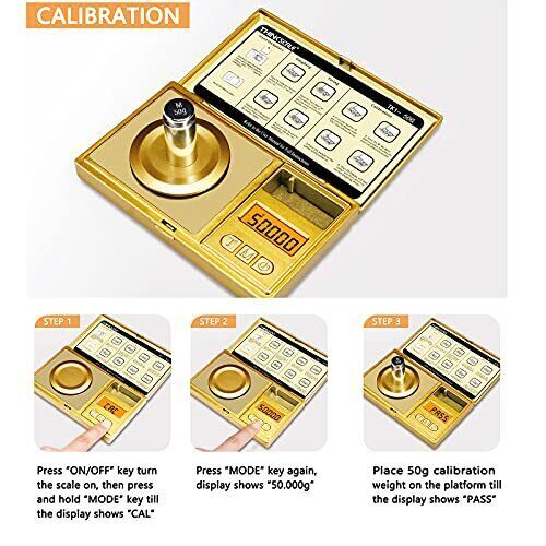 THINKSCALE Milligram Scale, 50g/0.001g Digital Pocket Scale, Mini Gram Scale