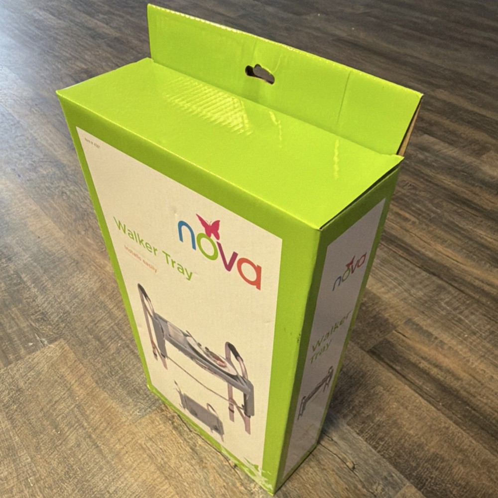 NOVA Walker Tray Gray Plastic Foldable Cup Holder CH-4001 Mobility Accessory