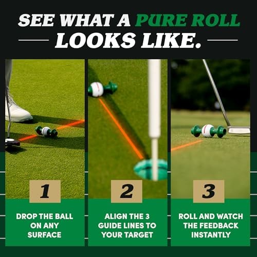 Putting Trainer – Golf Training Aid for Consistent Roll, Precision Start Line
