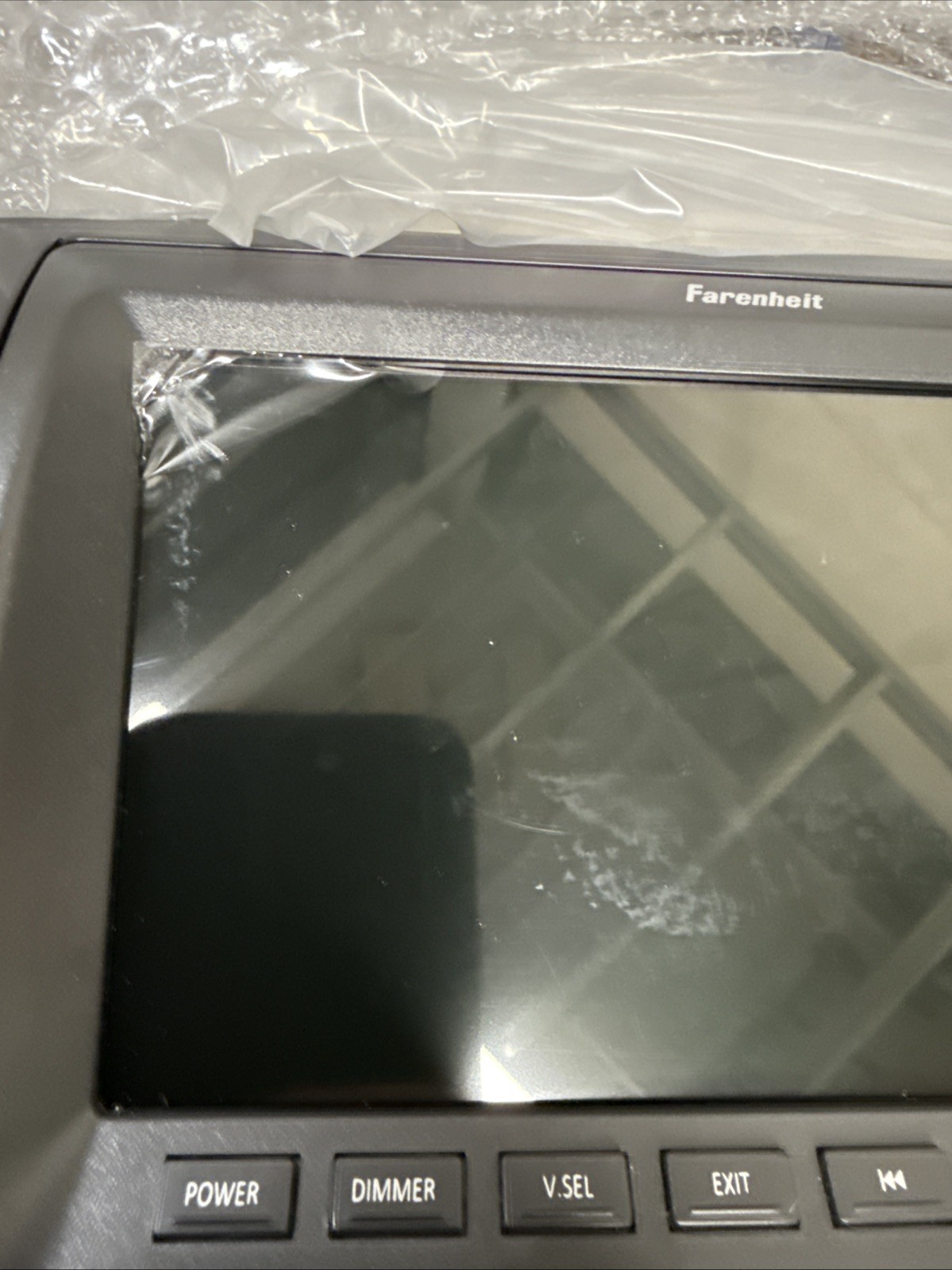 POWER ACOUSTIK HR-71CC 7" CAR HEADREST MONITOR LEADED IN A LEATHER HEAD REST NEW