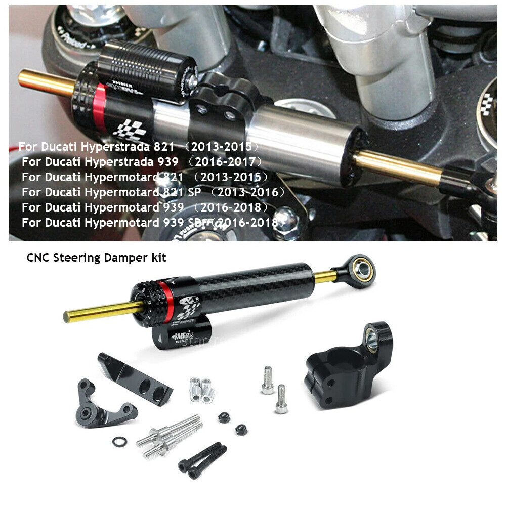 Motorcycle Steering Damper Stabilizer Bracket Kit For Ducati Hyperstrada 821 939
