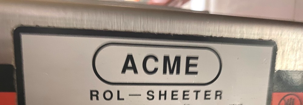 Dough Sheeter/ ACME Model-8 Sheeter and Moulder