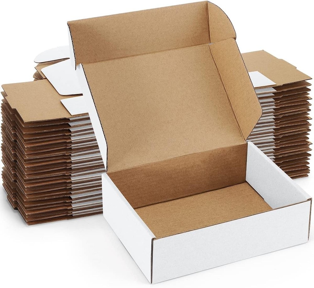 Small White Mailing Boxes Corrugated Shipping Boxes