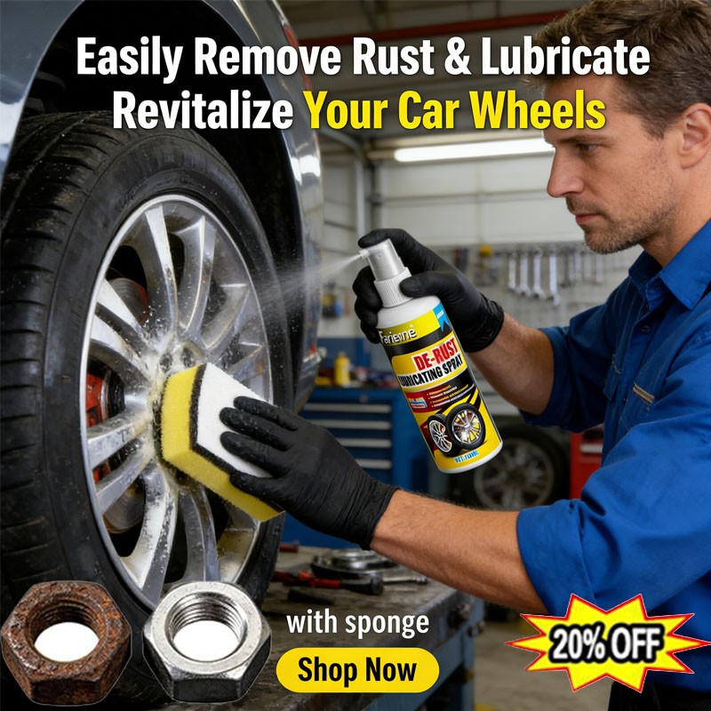 Universal Rust Remover Spray for Car Wheels Metal Surface Decontamination