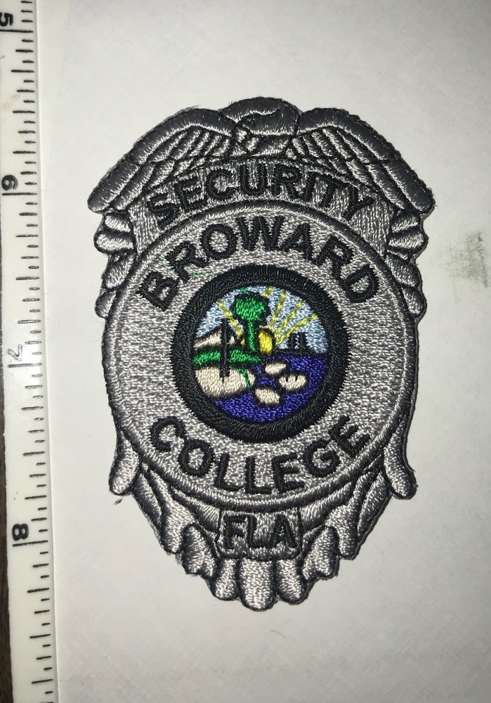 Broward College Florida 4 Lot Patch Set 2 Security 2 Safety NEW