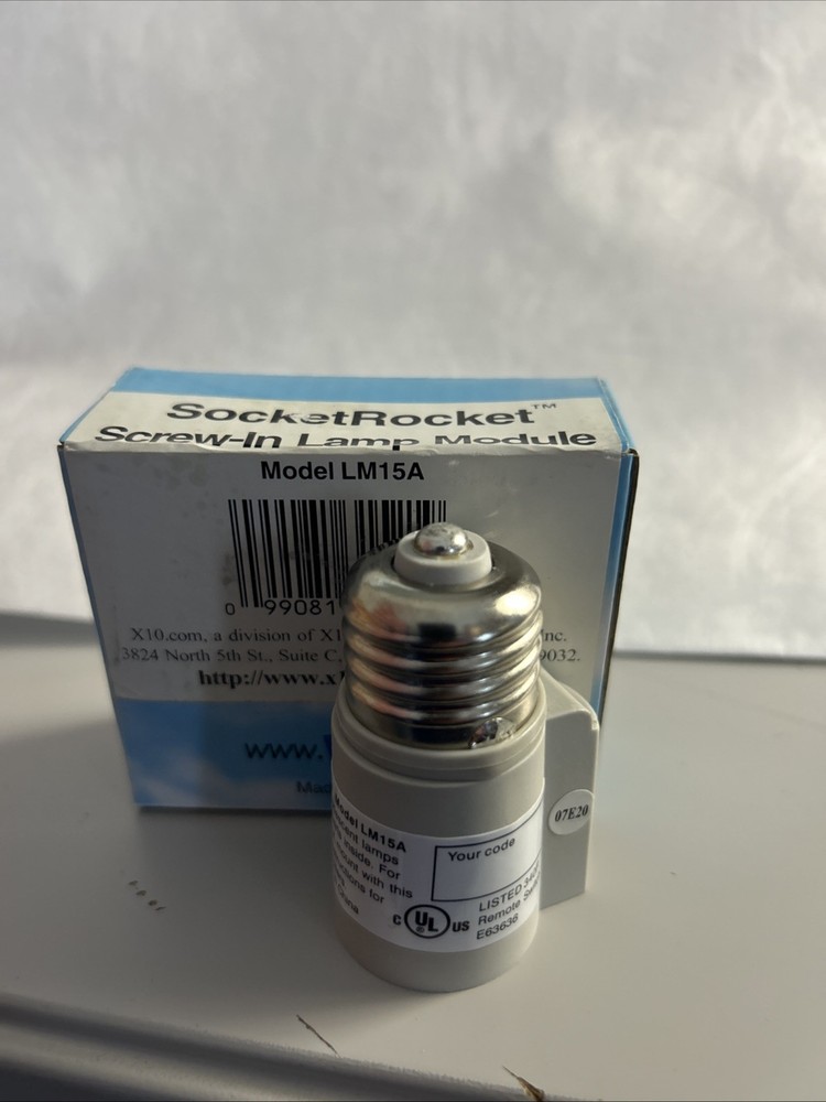 X10 LM15A Remote Controlled Lamp Module, Screw-In Socket Rocket NIB