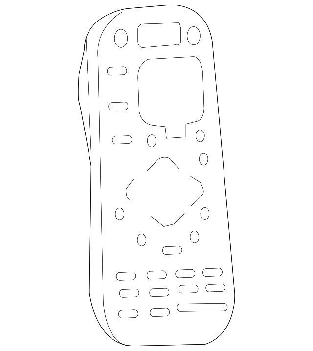 Genuine Ford DVD Player Remote Control 7L1Z-18C908-C