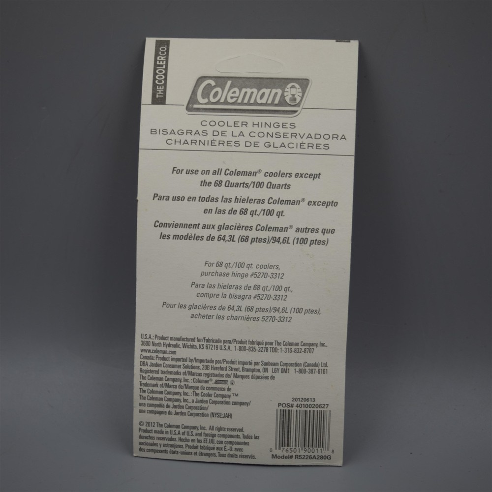 OEM Coleman Cooler Hinges Replacement Part