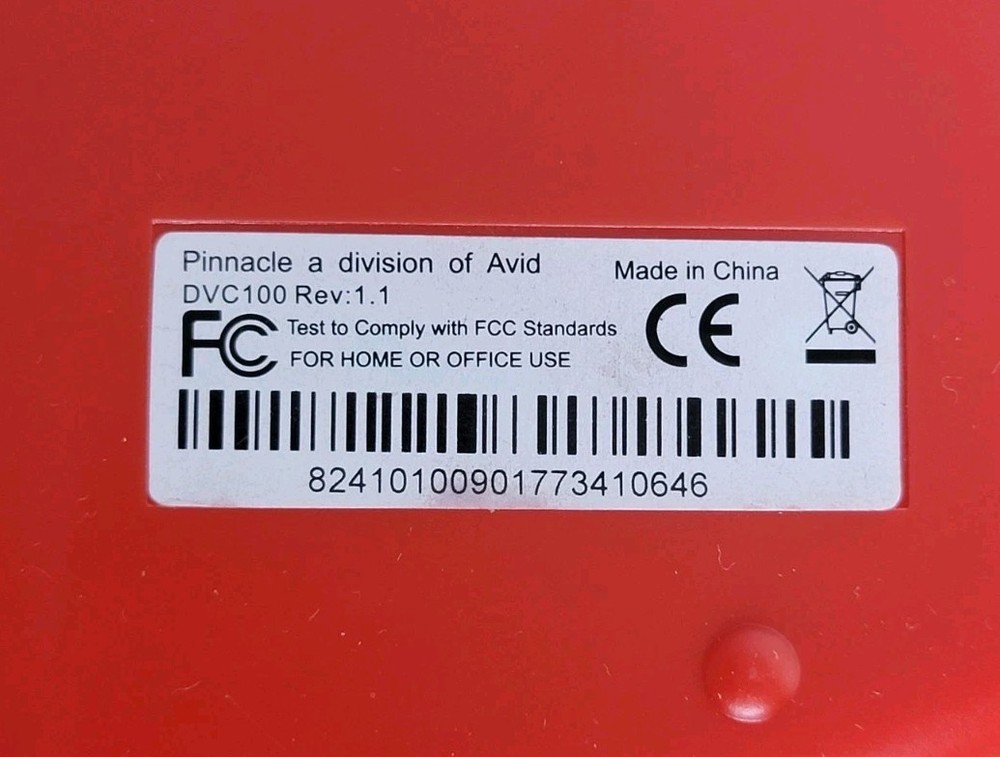 Pinnacle Dazzle DVC 100 USB S Video PC DVD.