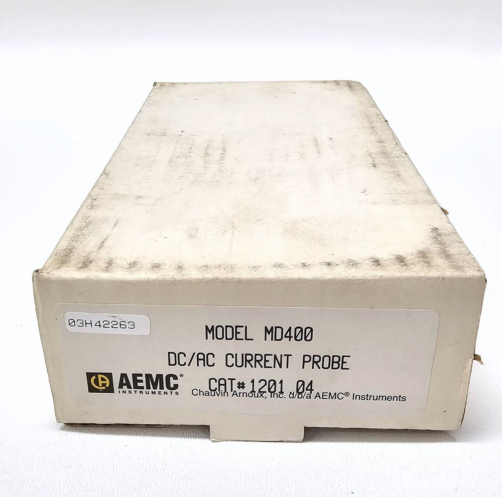 AEMC Instruments AC/DC Current Probe ~ Model MD400 ~ CAT# 1201.04 ~ 1-400A ~ NEW